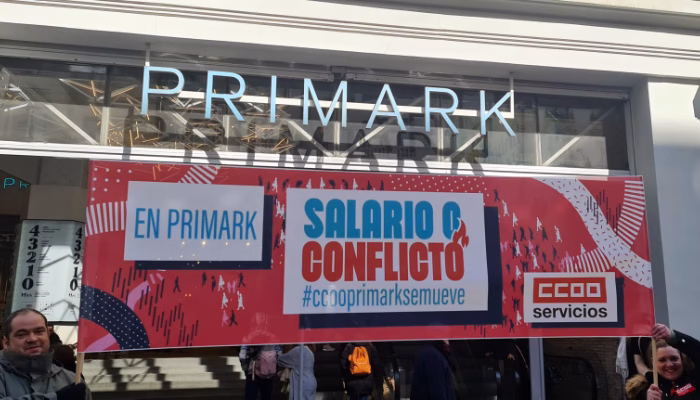 Rotundo éxito en las concentraciones convocadas por CCOO en Primark